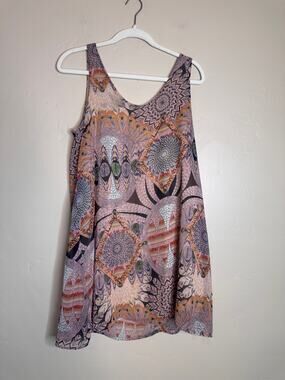 Deja Vu Boutique Multi Pattern swing Dress Medium